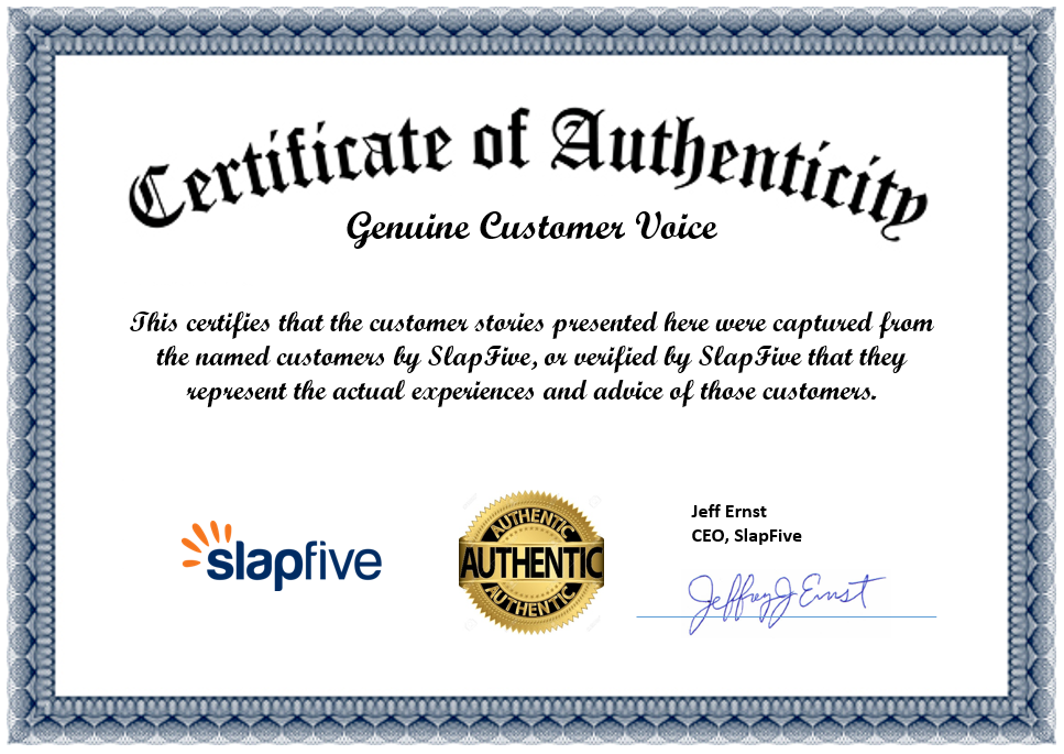 Certificate of Authenticity