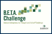 Babson BETA Challenge