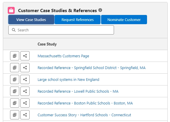 Find and share recommended customer content right from a Salesforce Opportunity Image