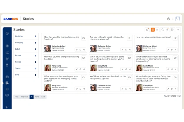 Manage and organize your customer