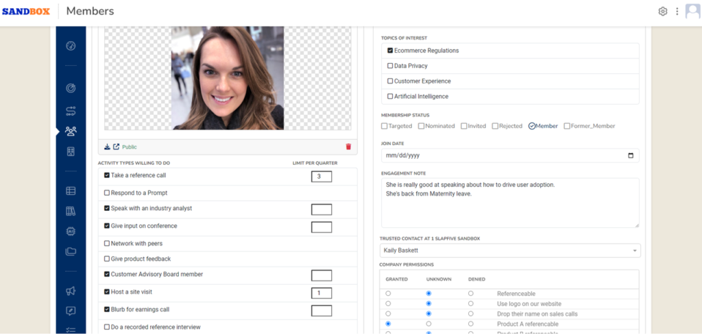 Manage each customer's Membership Details image