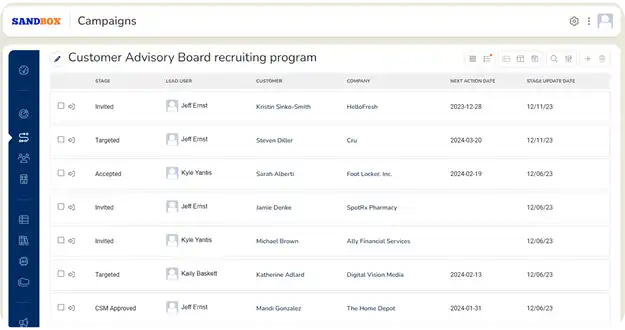 Source members for your Customer Advisory Board